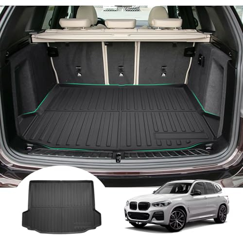 GAFAT Compatible con BMW X3 G01 iX3/ X4 G02 2018-2024 Alfombrilla de Maletero, Fácil de Plegar, Alfombrillas Goma TPE para Todo Tipo de Clima, Escaneo 3D Original, Borde Alto, Accessoires X3 G01