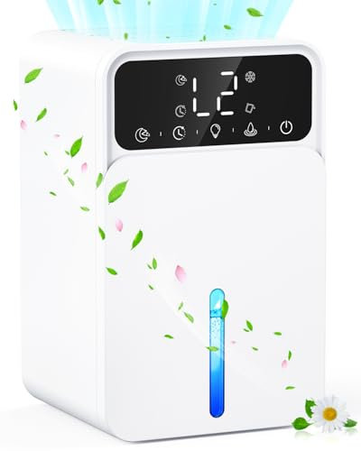 Dehumidifiers for Home, 1500ML Small Bathroom Dehumidifier, Quiet Dehumidifier for Bedroom with Sleep Mode, Timer Automatic Shutoff & Automatic Defrost, Mini Electric Dehumidifiers for Drying Clothes