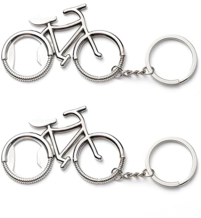 YANGWEN 2Pcs Bicycle Keychains, Keychain Bottle Opener,Mini Bottle Opener, Bicycle Bottle Opener,Keychain Decoration.