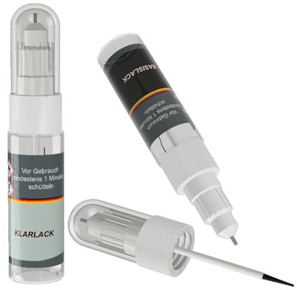 F1COLORS Lackstift Set 197/9197 OBSIDIANSCHWARZ MET Pinsel/Nadel-System 2x10ml #4