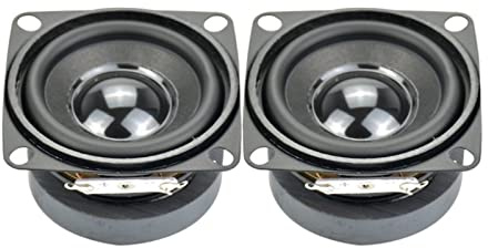 RCBCPLGLNK 2Pcs 2 Inch 4Ohm 5W Hifi Full Range Speaker Mini Woofer Speakers Audio Subwoofer Loudspeaker Home Threater DIY Bookshelf speakers