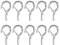 eMagTech Lot de 10 Crochets à Vis M5 avec Boucle à Ressort pour La Plupart des Composants Accouplement avec Filetage Interne Métrique