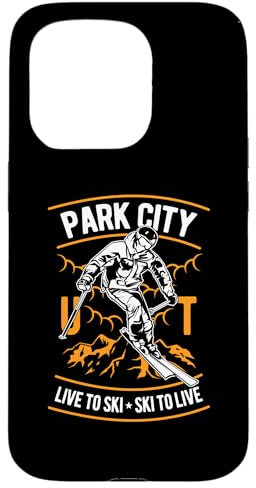 Park City Utah Skidesign Hülle für iPhone 15 Pro