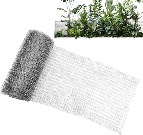 Stainless Steel Mesh Roll - Soft Wire Netting | Root Protection Filter Sheet | Proof Air Vent Cover for House Wall, Mice Guard Barrier of Basement Fence Ducts with Rust Resistant Construction