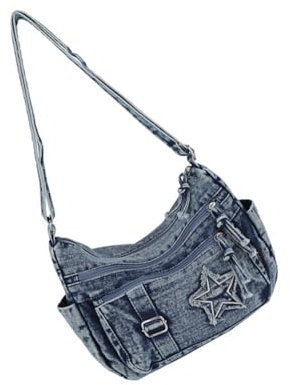 Wynrzyj Kleine Umhängetaschen Für Damen Jeans Crossbody Geldbörsen Mit Verstellbarem Riemen Trendige Umhängetasche Handtasche Hobos Taschen Damen Schulterhandtaschen