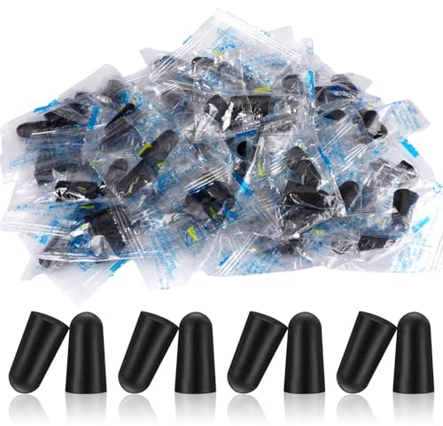 50 Paar Schaumstoff Ohrstöpsel zum Schlafen Ultraweicher Gehörschutzstöpsel | Wiederverwendbar Ear Plugs, Schwarz Geräuschunterdrückende Sleeping Earplugs, für Schnarchen, Lernen