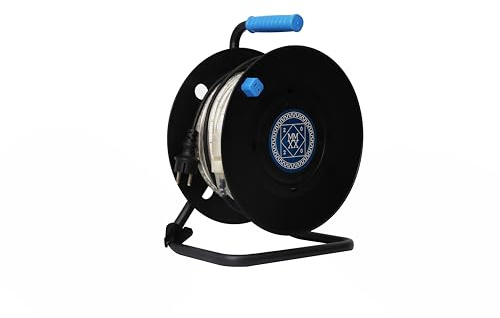 Profi LED Baustrahler Trommel – [25m | 50m] Lichtschlauch – Extrem Hell bis 65.000 Lumen – IP65 Baustellenbeleuchtung – 4000K Neutralweiß & CRI>90 (1, 25m)