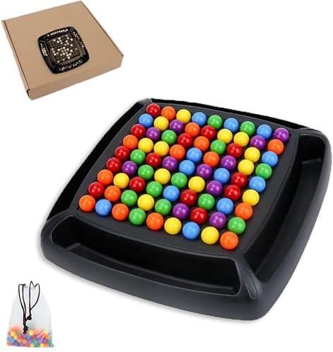Intellectual Chessboard - Dual Duel, Creative Double Duel Intellectual Chess Board, Fun Table Top Strategy Game, Chesses Board Game with Colored Marbles- for Family Party Activity (1 Set)