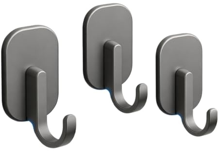 3PCS Heavy Duty Magnetic Hooks for Fridge,Strong Magnet Hooks,Magnetic Coat Hooks,Black Coat Hooks&Clothes Hangers,Large Magnetic Hooks for Doors,Lockers,Kitchen,Ceiling & Office,Portable&Easy to Use