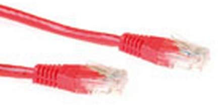 ACT Red 1.5 Meter U/UTP CAT6A Patch Cable with RJ45 connectors