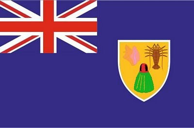 Autoaufkleber Sticker Fahne Turks- und Caico Inseln Flagge Aufkleber