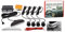 Kit 4 Sensori Di Parcheggio Auto, Sensori Parcheggio Posteriori con 4 sensori Neri e display LED