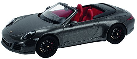 Schuco 450757700 - Porsche 911 GTS Carrera Cabrio, grau metallic