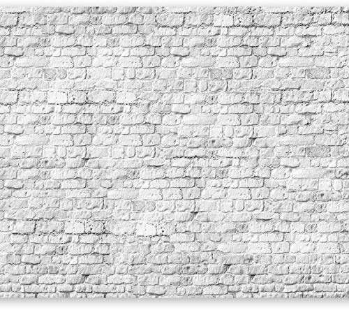 Fototapete murando 350x256 cm Vlies Tapeten Wandtapete XXL Moderne Wanddeko Design Wand Dekoration Wohnzimmer Schlafzimmer Büro Flur weiße Ziegel Mauer f-A-0334-a-a