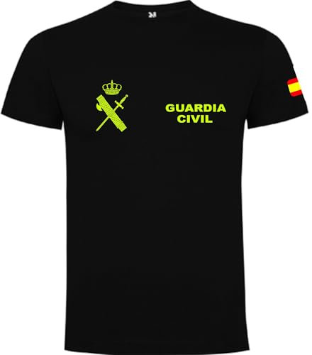 Piel Cabrera Camiseta Guardia Civil (XXL, Negro)