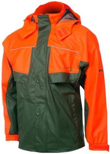 Logista PU-Regenjacke, Charlie Barato®, oliv/orange
