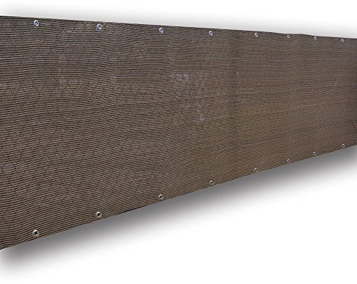 ALION Home Elegantes Sichtschutz Zaun Mesh Windschutzscheibe für Backyard Deck Innenhof Balkon Pool Veranda Reling – Braun/Mocca