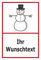 Melis-Folienwerkstatt Schild Winterdienst Wunsch-Text - 15x10cm - Bohrlöcher - 3mm Aluverbund – 20 VAR S00018-111-B