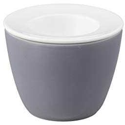 Seltmann Weiden 001.743887 Fashion elegant grey Snack and Egg 2-teilig, Porzellan, Grau/Weiß