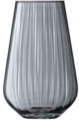 LSA International Zinc Vase H28cm Zink Lichtdurchlässig, Grau