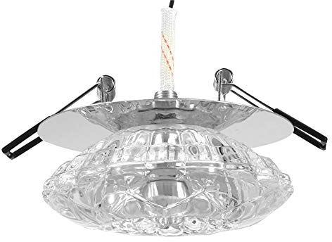 LED Deckenleuchte, 3W Einbaustrahler Leuchte Kristall Home Decoration Öffnung 5-8cm LED Kristall Deckenleuchte Kronleuchter Modern mit Elegantem Design für Wohnzimmer,Küche,Hotel(buntes Licht)