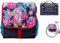 millybo BETSIE Single Gepäckträgertasche Fahrradtasche Gepäckträger Tasche Fahrrad Tasche viele Muster (110.001 Meadow&Dots Navy-Blue)