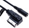 Keple AMI MDI auf AUX 3,5mm Buchse Music Media Interface Kabeladapter | Kompatibel mit A6L Q5 Q7 A8 S5 A5 A4L A3 VW Volkswagen Tiguan GTI CC Skoda Fabia Octavia Fahrzeugradio | 1m