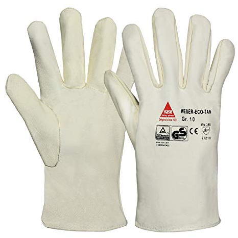 Hase Montagehandschuhe WESER ECO-TAN, Ziegennappaleder, Größe 10 12 Stk