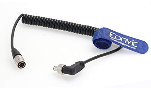 Eonvic Zoom F8 Power Cable Hirose 4 Pin to Locking DC 2.1mm 12V for Video Devices E5 E7 Monitor