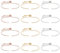 NBEADS 12 Stück Verstellbare Armbänder Herstellung, Slider Armbänder Herstellung Mit Round Strass Charms Endet Slider Extender Ketten Für Schmuckherstellung DIY Fundstücke, 24 cm
