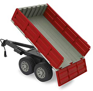 JAMARA 413108 - Camion pour Tracteur RC 1:16 - Camion basculante télécommandée Haut/Bas - Attelage de remorque Avant - Côtés Pliables - Rouge