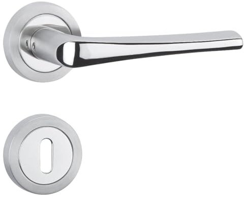 Hermat Stay Drückergarnitur SmartClip Türgriff Edelstahl matt/poliert BB Griff