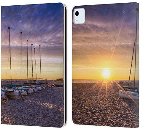 Head Case Designs sous Licence Officielle Celebrate Life Gallery Raies Plages 2 Coque en Cuir à Portefeuille Compatible avec Apple iPad Air 2020/2022