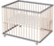 Sämann Laufstall Baby 75x100 cm | TÜV geprüft 2023 | stufenlos höhenverstellbar | Laufgitter Premium | Babybett aus Holz | Krabbelgitter Komplettset grau/natur