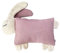 Glückspilz Kuscheltier Baby | Kinder Stofftier Hase | Babykissen 25x35 cm | Kinderkissen I Plüschtier | Waffelpique I Rosa