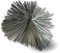 Hérisson acier plat carré | 350 x 350 mm | Embout acier fileté M12*1,75mm | Ramonage conduits non gainés | Cheminées chaudières poeles canalisations | Adaptable tous types de cannes | Kibros 4EC35