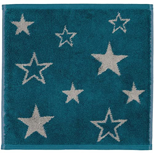 Cawö Home Seiftücher Christmas Edition Sterne smaragd - 44 30x30 cm