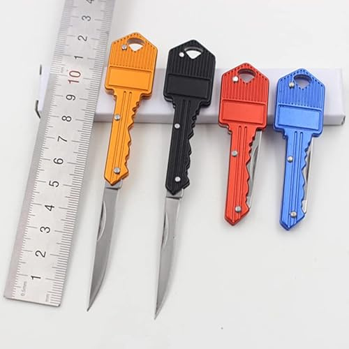 Bayram Schlüsselanhänger Messer Schlüssel Schlüsselmesser kleines Taschenmesser 1 Stck Farbe nach Zufall
