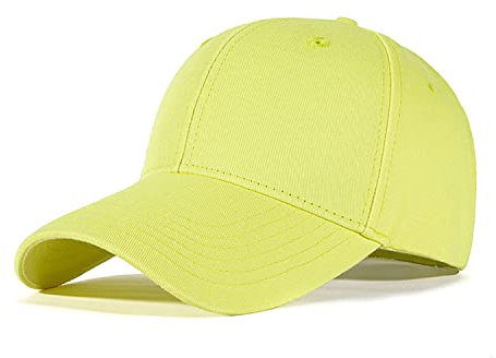 Tybiky Baseball Cap Unisex Outdoor Running Baseball Cap Kappe Baumwolle Baseball Mützen Erwachsenen Casual Reine Farbe Baseboard Baseballkappe Baseball Cap Kappe Damen Herren. Gelb