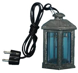 Dekoprojekt Krippenzubehör Laterne weiß, 6-eckig, 3,5V 3 cm