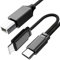 Apitiong USB-C-zu-Midi-Kabel USB-OTG-Typ-B-Kabel [mit Lightning-Anschluss] Kompatibel mit Lightning und USB-C für iPhone Pad iOS Midi-Controller, elektronische Musikinstrumente, Midi-Keyboards