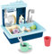 BAKAJI Lavandino Giocattolo Lavello Gioco da Cucina con Rubinetto ad Acqua corrente Realistico Interattivo Giochi Giocattoli Riproduzione Realistica Simulazione Lavabo per Bambini Gioco di Ruolo