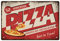 SUPERDANT Cartel retro metal Cartel de Chapa de Pizza Casera Cartel de Chapa de Comida Rápida Carteles de Metal Vintage Estaño Arte de la Pared Divertido Pintura Decoración de Hierro para Pizza Shop