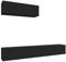 vidaXL Set Muebles TV 3 Piezas Pared Armario Decoración Almacenamiento Salón Sala de Estar Dormitorio Hogar Madera Contrachapada Negro