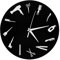 Garneck Wanduhr Vintage-Wanduhr Kinderdekoration Vintage-Uhr Runde Ruhige Uhr Friseursalon-Wanduhr Vinyl-Schallplatten-Wanddekoration Acryl Schwarze Acryl-Wanduhr Wanduhr
