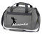 minimutz Sporttasche mit Namen Bedruckt für Kinder | Personalisierbar mit Motiv Handball | Reisetasche Duffle Bag für Mädchen und Jungen | Handballspieler Sport (grau)