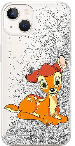 ERT GROUP Handyhülle für Apple iPhone 13 Original und offiziell Lizenziertes Disney Muster Bambi 016 optimal an die Form des Handy angepasst, mit Glitter Overflow Effekt