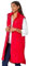 Roman Originals Quilted Gilet with Hood for Women UK Ladies Sleeveless Coat Hooded Jacket Padded Bodywarmer Winter Lightweight Warm Autumn Funnel Neck Longline Soft Bubbly - Red - Size 10