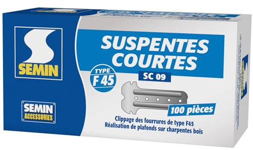 Suspentes Courtes 80 mm F45 Semin, Boite de 100