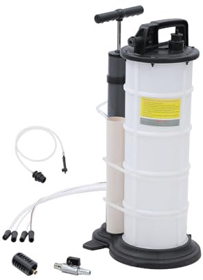 KATSU 9 Litri Pompa dell'olio per Vuoto Pneumatica Manuale e Pompa di Aspirazione per Estrattore di Liquidi per Auto, Moto, Motori Marini 481511